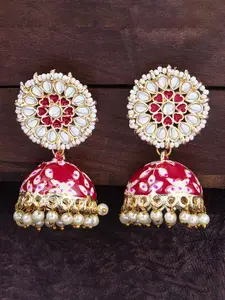 Sukkhi Gold-Plated Contemporary Jhumkas Earrings