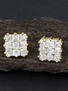 Sukkhi Gold-Plated Contemporary Studs Earrings