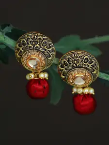 Sukkhi Gold-Plated Contemporary Drop Earrings