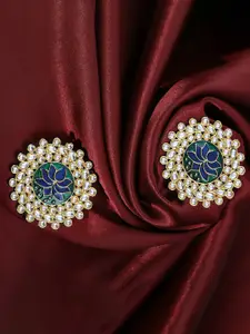 Sukkhi Gold-Plated Contemporary Drop Earrings