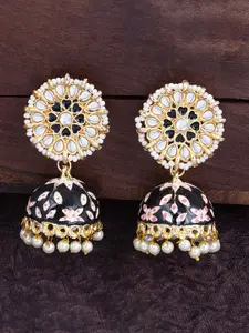 Sukkhi Gold-Plated Contemporary Jhumkas Earrings