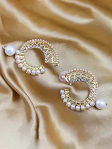 Sukkhi Gold-Plated Contemporary Drop Earrings