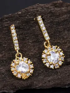 Sukkhi Gold-Plated Contemporary Drop Earrings