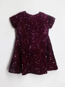 Cherry Crumble Girls Embellished A-Line Dress