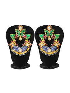 Sukkhi Gold-Plated Contemporary Drop Earrings