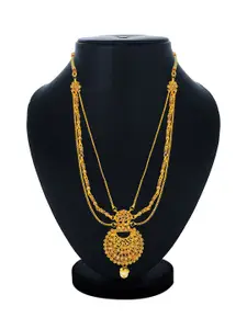 Sukkhi Gold-Plated Stone-Studded Layered Necklace