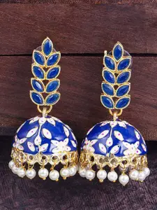 Sukkhi Gold-Plated Dome Shaped Jhumkas Earrings