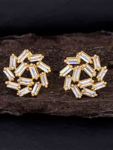 Sukkhi Gold Plated Contemporary Stone Studded Studs Earrings