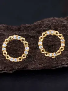 Sukkhi Gold-Plated Circular Studs Earrings