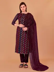 APNISHA Embroidered Zari Unstitched Dress Material