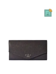 Eske Women Leather Three Fold Wallet
