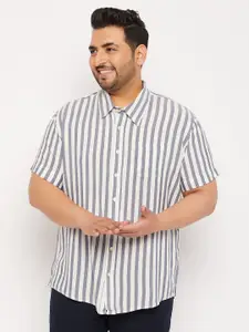 bigbanana Striped Spread Collar Casual Shirt