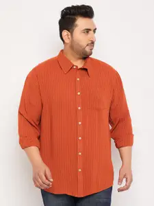 bigbanana Plus Size Striped Casual Shirt