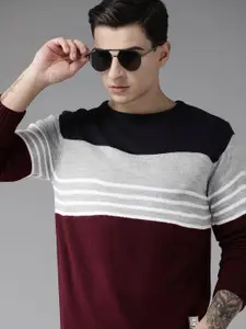 The Roadster Lifestyle Co.Men Striped Pullover