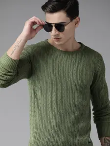The Roadster Lifestyle Co. Cable Knit Acrylic Pullover