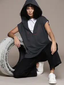 The Roadster Lifestyle Co. Oversized Longline Hooded Sweatshirt