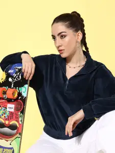 The Roadster Life Co. Solid December-Frosty Winters-Velvet Vixen Sweatshirt