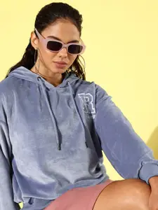 The Roadster Life Co. Brand Logo Embroidered Hooded Sweatshirt