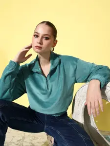 The Roadster Life Co. Solid December-Frosty Winters-Velvet Vixen Sweatshirt