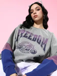 The Roadster Life Co. Printed November-Winter Discotheque-Very Varsity Sweatshirt