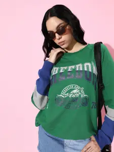 The Roadster Life Co. Printed November-Winter Discotheque-Very Varsity Sweatshirt