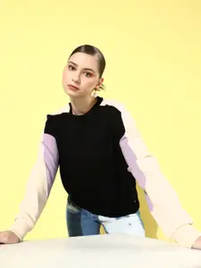 The Roadster Life Co. Colourblocked Frosty Winters DIY Sweatshirt