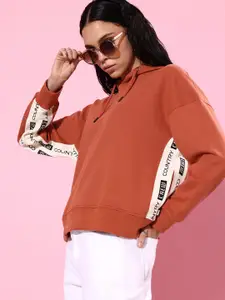 The Roadster Life Co. Graphic Printed Hooded Sweatshirt