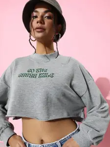 The Roadster Life Co. Printed High Neck Sweatshirt