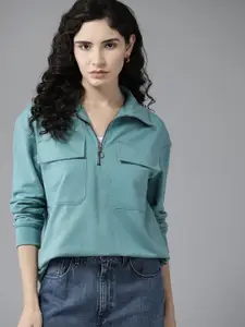 The Roadster Lifestyle Co. Regular Fit Pocket Detail Sweatshirt