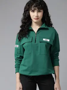 The Roadster Lifestyle Co. Toggle Hem Sweatshirt