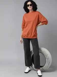 The Roadster Lifestyle Co. Longline Drop-Shoulder Oversized Sweatshirt