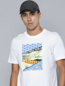 Puma Men Brand Logo Graphic Photo Print Knitted Regular fit Pure Cotton T-Shirt