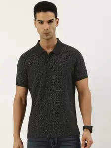 Parx Abstract Printed Polo Collar Pure Cotton T-shirt