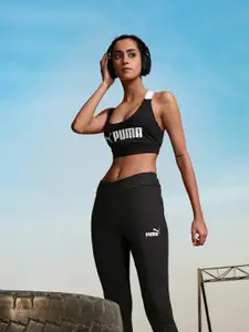 Puma Sustainable Brand Logo Printed Padded Seamless dryCELL Fit Mid Impact Training Sustainable Bra 52219201