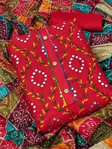 KALINI Embroidered Unstitched Dress Material