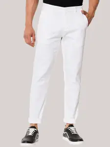 POP CULTURE Men Mid Rise Cotton Chinos Trousers