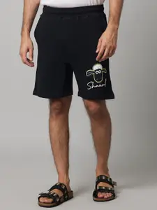 Celio Men Graphic Printed Cotton Shorts