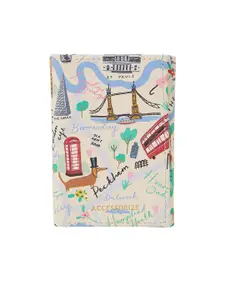 Accessorize London Faux Leather Printed Travel Cardholder
