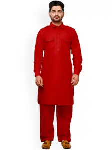 Pro-Ethic STYLE DEVELOPER Shirt Collar Pathani Kurta With Pyjamas