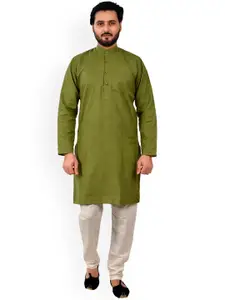 Pro-Ethic STYLE DEVELOPER Band Collar Regular Kurta with Pyjamas