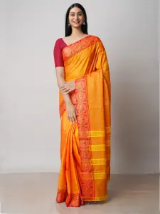 Unnati Silks Pure Cotton Handloom Kanjeevaram Saree