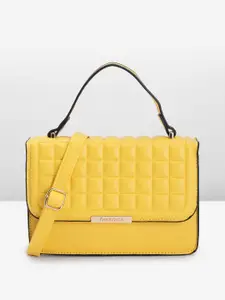 Fastrack Structured Satchel with Quilted Detail
