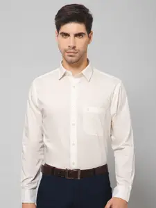 Cantabil Spread Collar Smart Cotton Formal Shirt