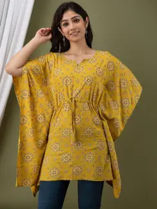 Mialo fashion Ethnic Motifs Printed Flared Sleeves Kaftan Kurti