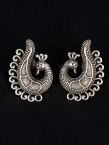 Shyle 925 Sterling Silver Peacock Studs Earrings