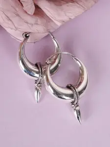 Shyle 925 Sterling Silver Circular Hoop Earrings