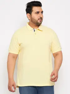 Club York Plus Size Polo Collar T-shirt