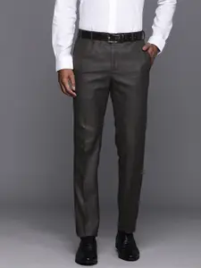 Raymond Men Textured Slim Fit Trousers