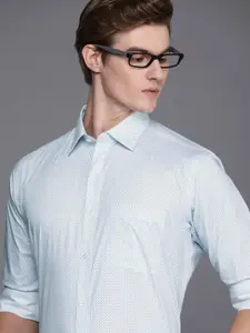 Raymond Pure Cotton Slim Fit Printed Formal Shirt