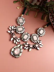 SOHI Gold-Plated Statement Necklace